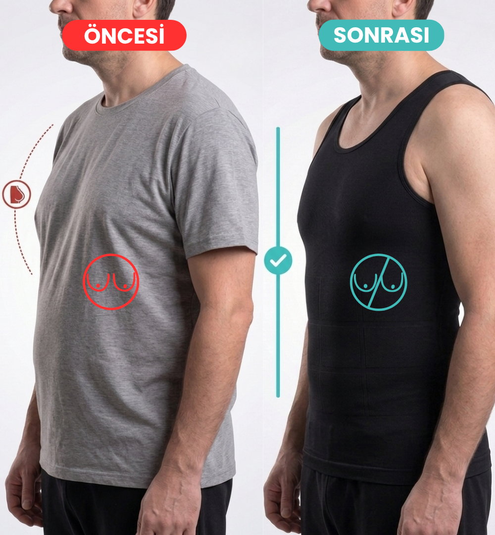 HideFit |  Erkek Sıkılaştırıcı Korse Atlet