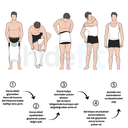 HideFit |  Erkek Sıkılaştırıcı Korse Atlet